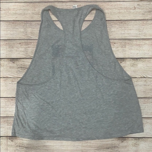 Grey Racer Back Athletic Tank - Picture 2 of 6